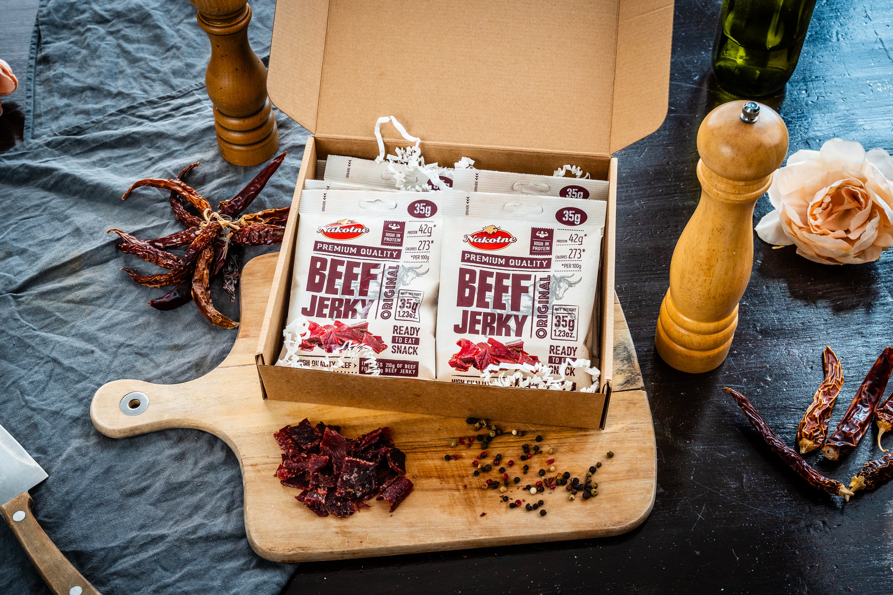 NAKOTNE BEEF JERKY ORIGINAL ( 8 x 35g)