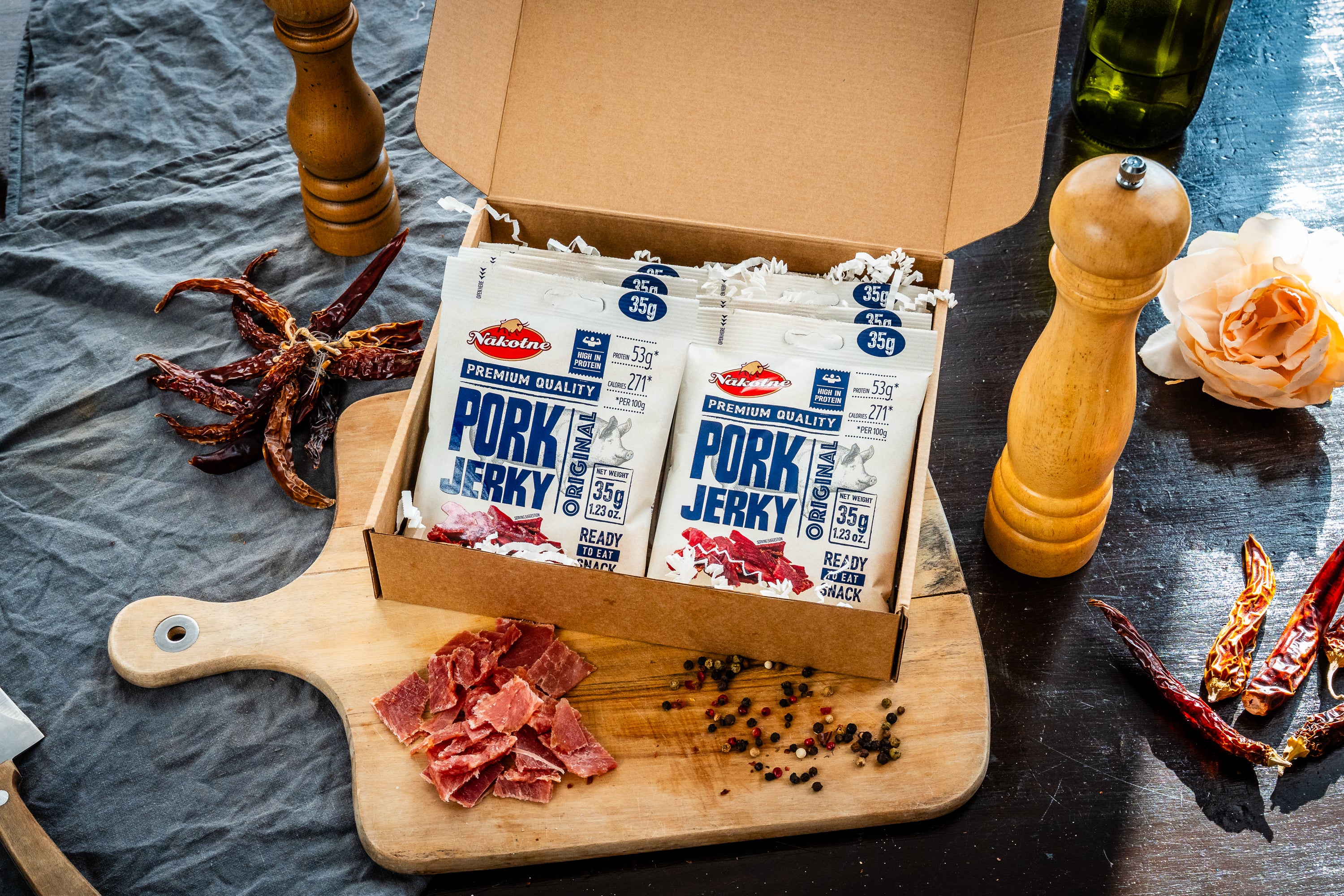 NAKOTNE PORK JERKY ORIGINAL ( 8 x 35g)