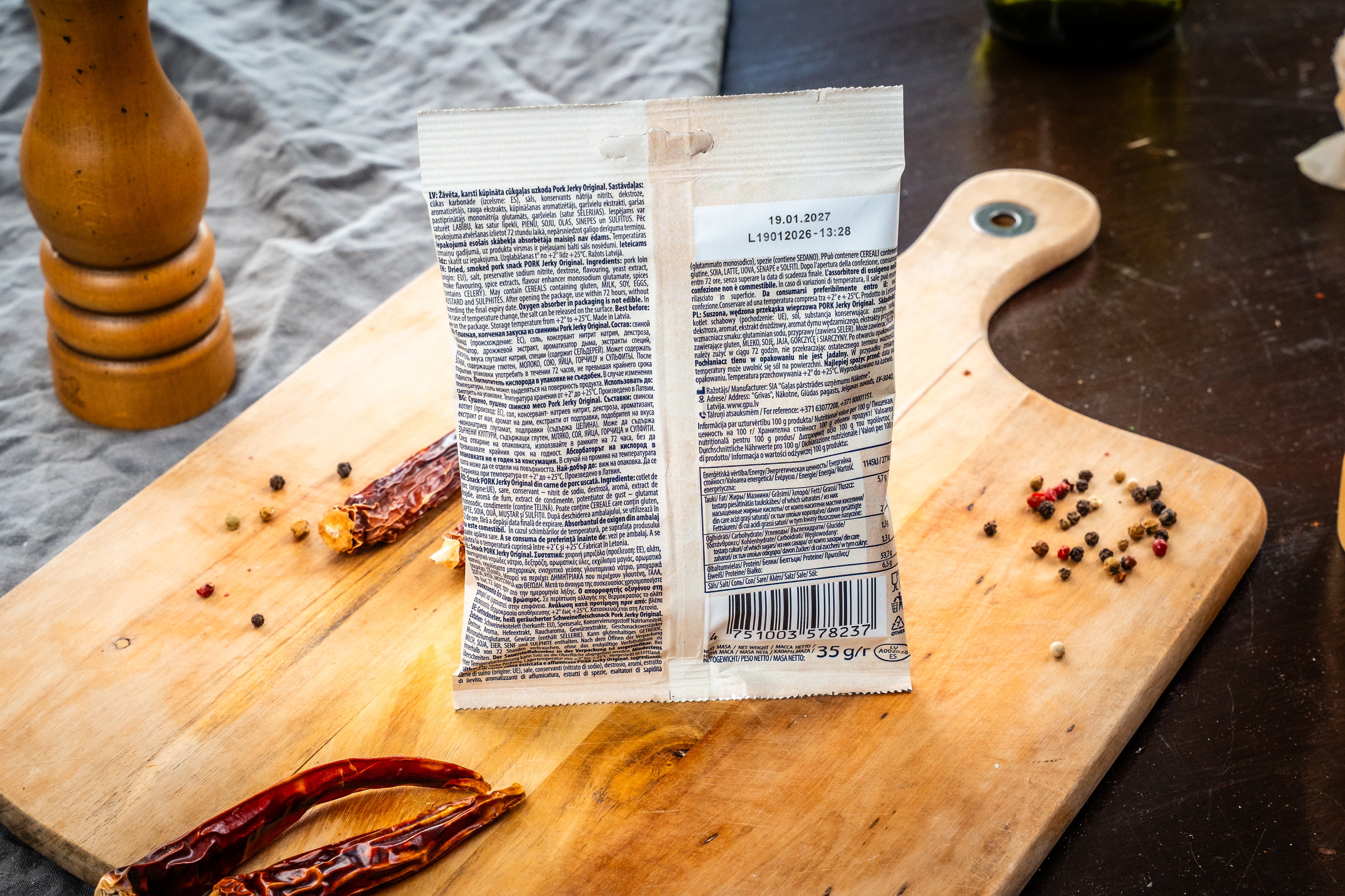 NAKOTNE PORK JERKY ORIGINAL ( 8 x 35g)