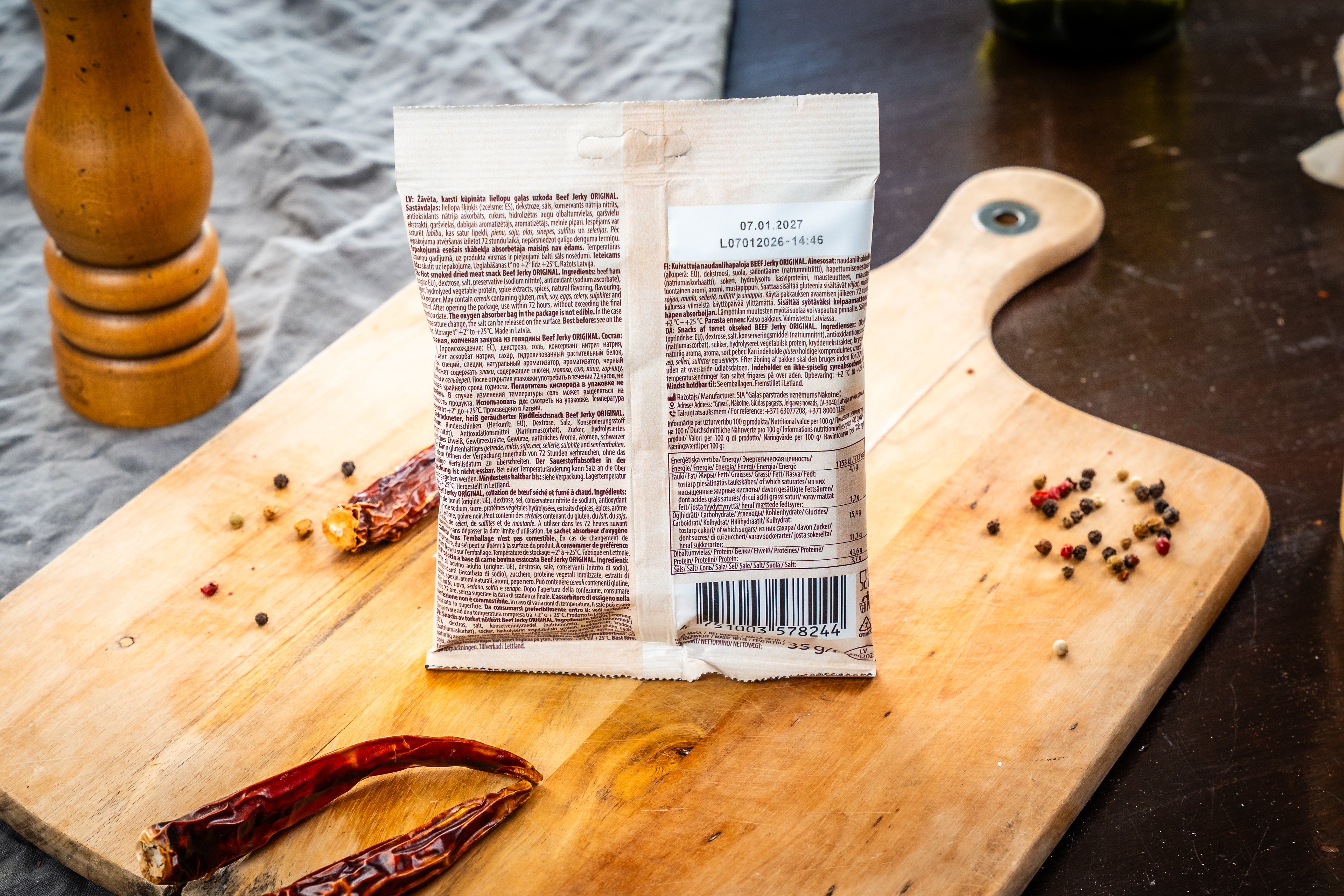 NAKOTNE BEEF JERKY ORIGINAL ( 8 x 35g)