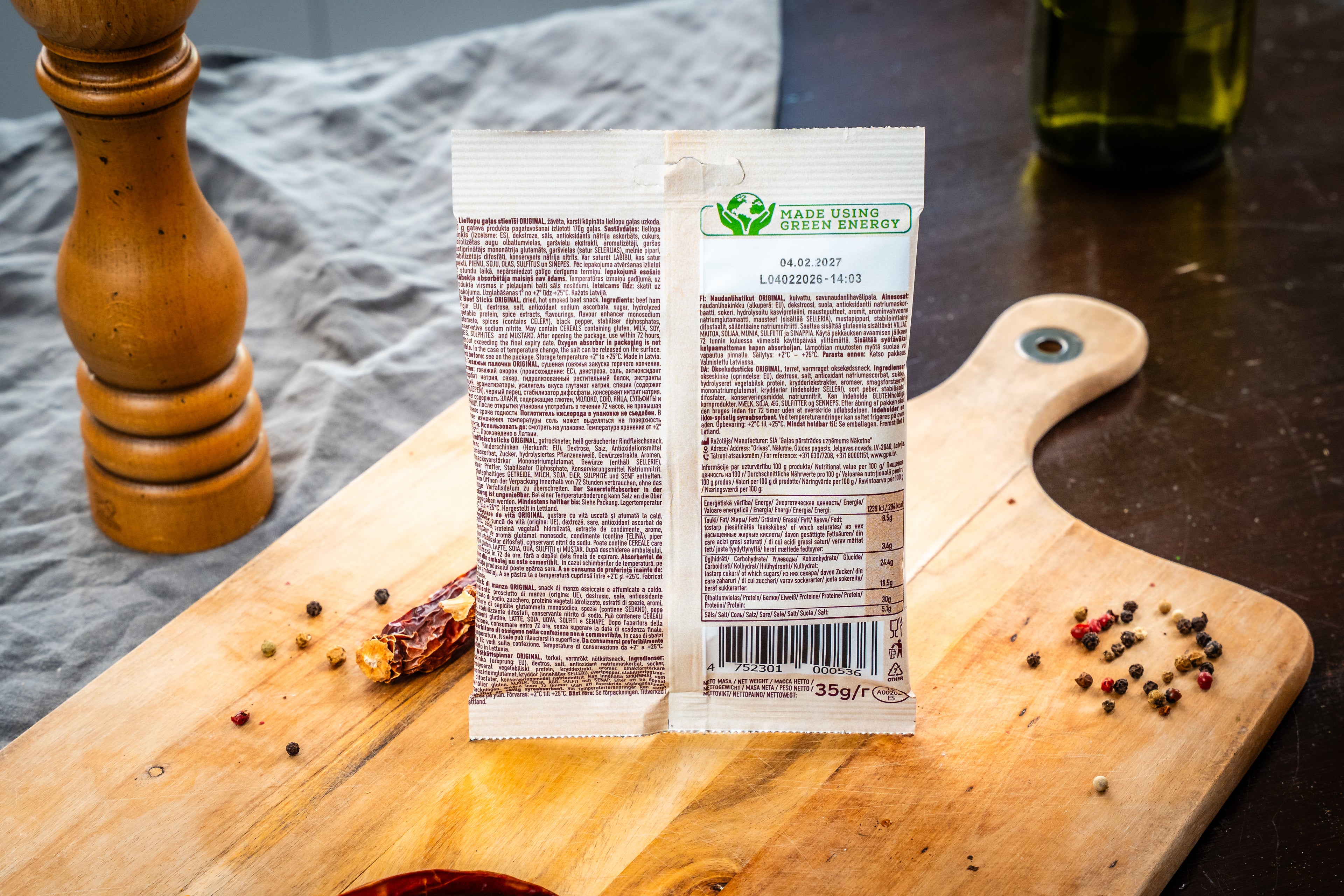 NAKOTNE BEEF STICKS ORIGINAL ( 8 x 35g)