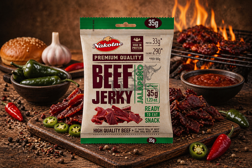 NAKOTNE BEEF JERKY JALAPEÑO ( 8 x 35g)