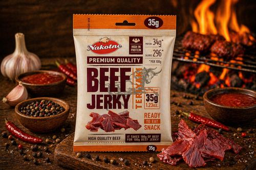 NAKOTNE BEEF JERKY TERIYAKI ( 8 x 35g)