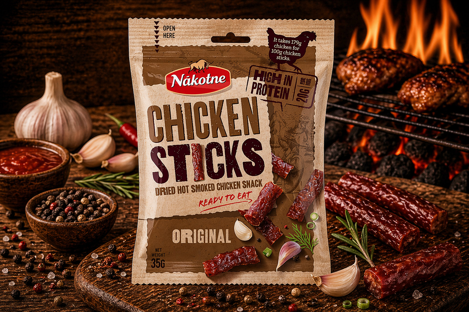 NAKOTNE CHICKEN STICKS ( 8 x 35)