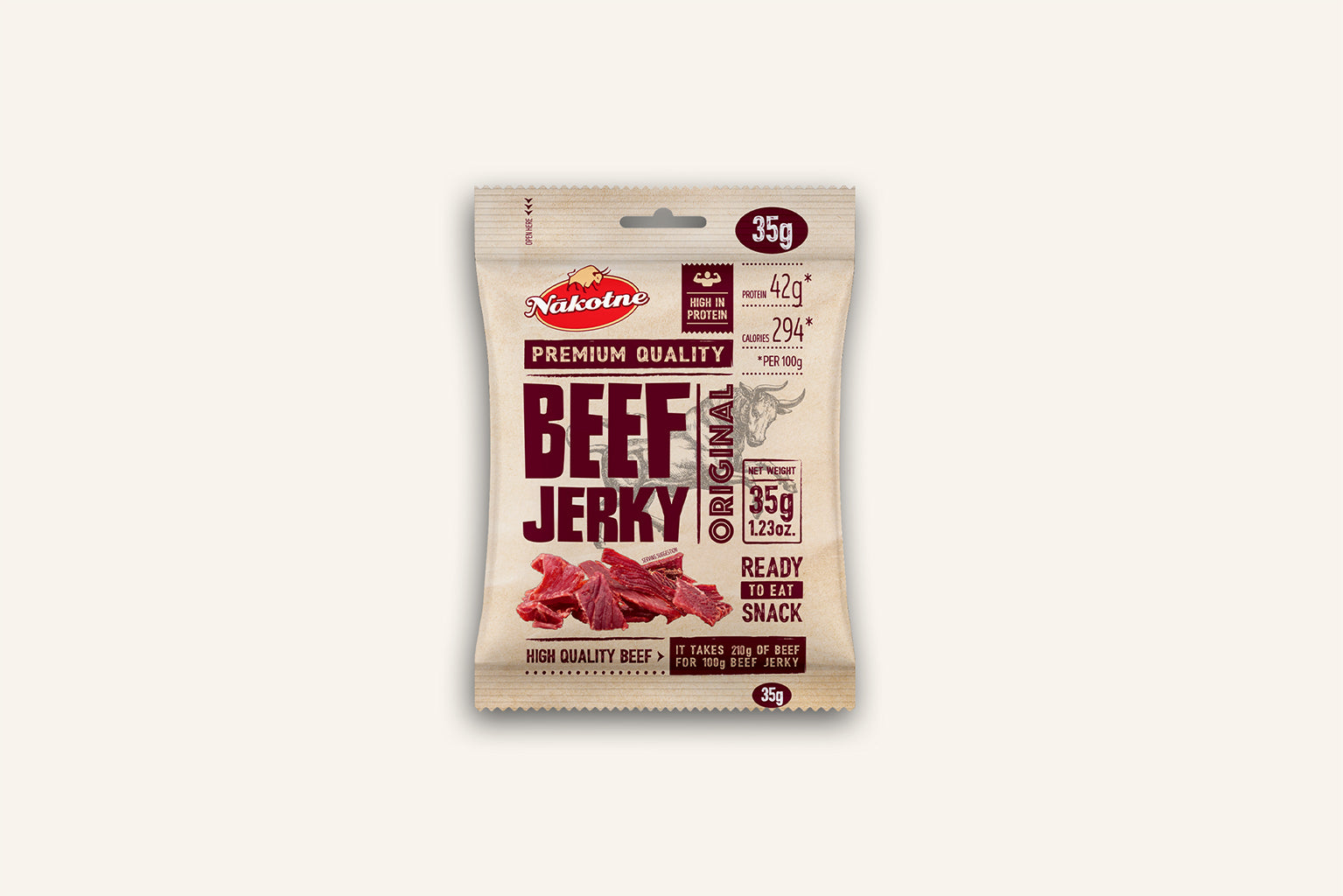 NAKOTNE BEEF JERKY ORIGINAL ( 8 x 35g)